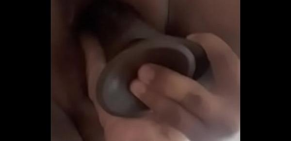  Mi esposa gordibuena regia doble penetración vaginal con sus dos dildos